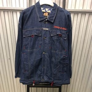 Johnny Blaze Denim Mens Jacket Size Xxl 